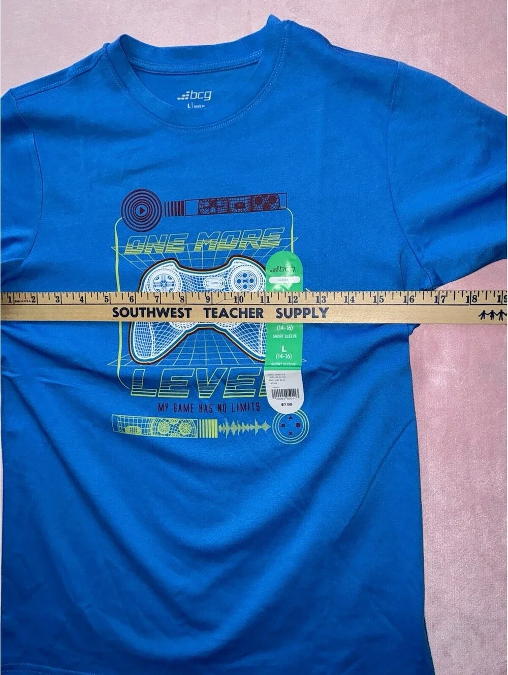 BCG Boys L 14-16 SS - Lot Of 3 - Shirt Fun With Gaming NWT